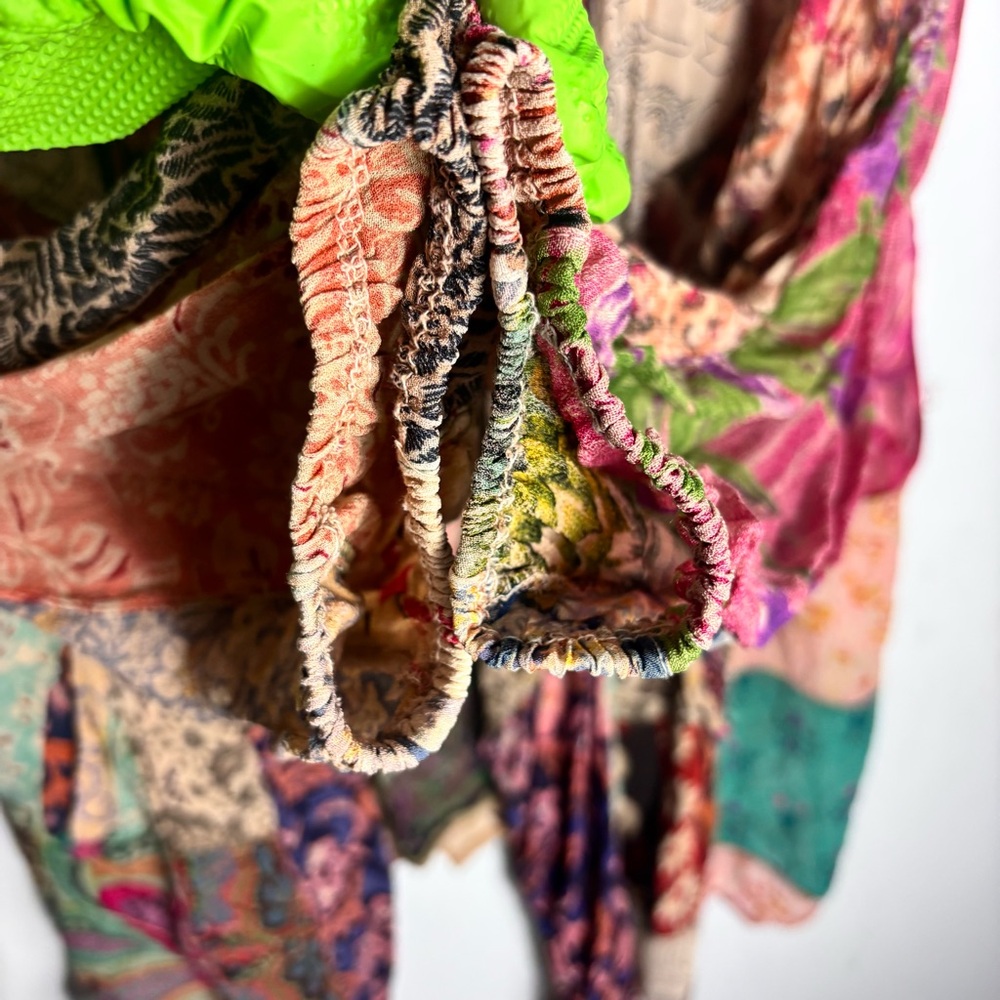 Young Threads Floral Patchwork Waterfall Open Fro… - image 6